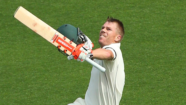 David Warner ton came off 118 deliveries including 12 boundaries. He also scored his third consecutive hundred in Test cricket © Getty Images
