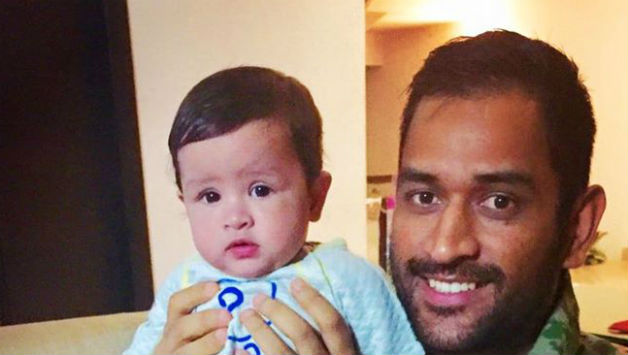 MS Dhoni with his daughter Ziva. Photo Courtesy: Circle of Cricket Facebook page