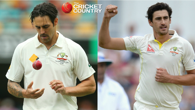 Mitchell Johnson's (left) departure signals the rise of Mitchell Starc as the Australian pace spearhead © Getty Images