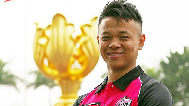 Ming Li is a leg spinner from China. Photo courtesy: Twitter