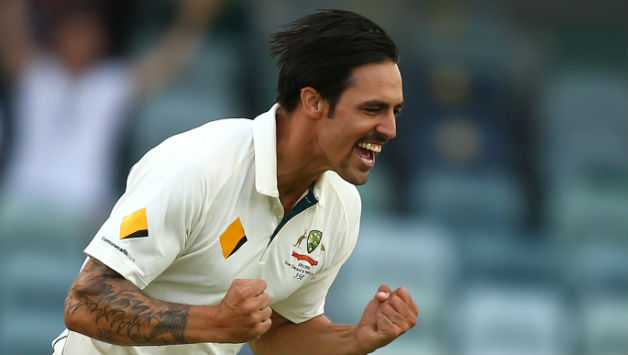 Mitchell Johnson picked up the two New Zealand wickets to fall in his final innings in international cricket © Getty Images