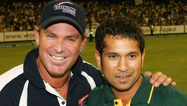 Shane Warne(left) and Sachin Tendulkar(right) © Getty Images