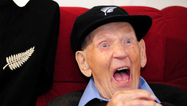 Eric Tindill celebrates his 99th birthday © Getty Images 