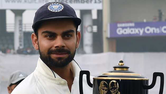 Virat Kohli began Test captaincy at home with a superb series win against South Africa © AFP