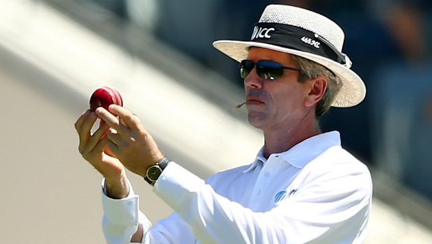Nigel Llong (above) had refused to overturn the original not-out verdict while deciding on New Zealand 's review of the appeal for catch against Nathan Lyon © Getty Images