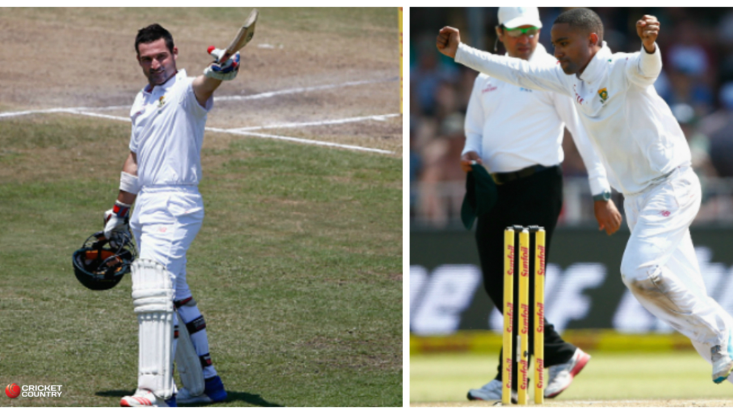 Dean Elgar and Dane Piedt remained the only bright spot for South Africa during first Test © Getty Images