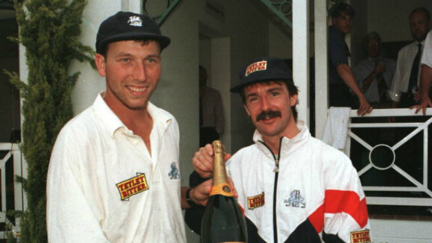Deservingly, Atherton and Russell share the Man of the Match award © Getty Images