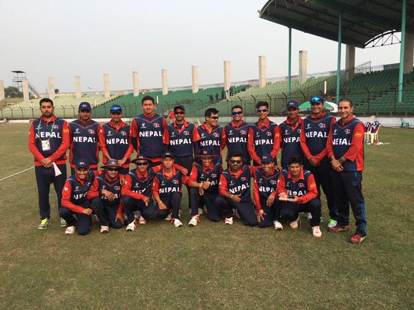 Nepal U19 team powered through Ireland U19 (Photo courtesy: Twitter)