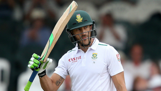 Faf du Plessis remained not out on 51* at end of Day 3 © Getty Images