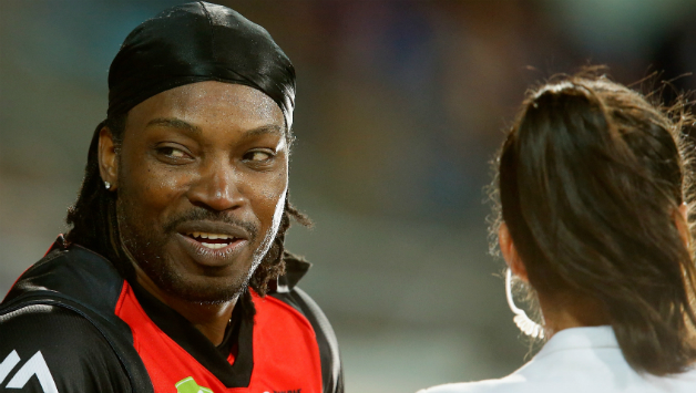 Controversy over Chris Gayle's (left) interview with Mel McLaughlin has been taken as an opportunity by other female journalists to complain about him and sexism in general © Getty Images