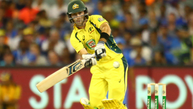 Glenn Maxwell (above) looking to go over the top, fails to read the pace, applies no power, and hands straight to the safe hands of Suresh Raina © Getty Images