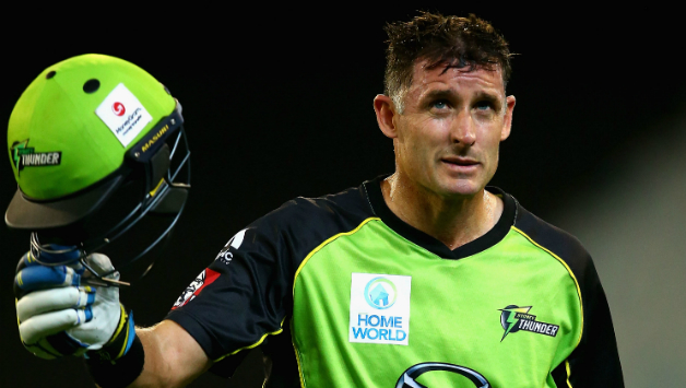 Michael Hussey had the fairy-tale farewell with a win in the BBL final © Getty Images