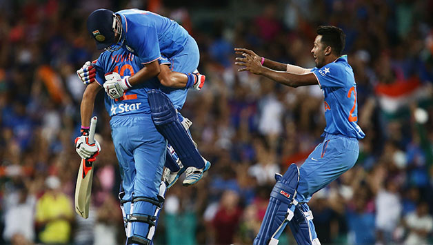 It took a combined batting performance to take India over the line © Getty Images