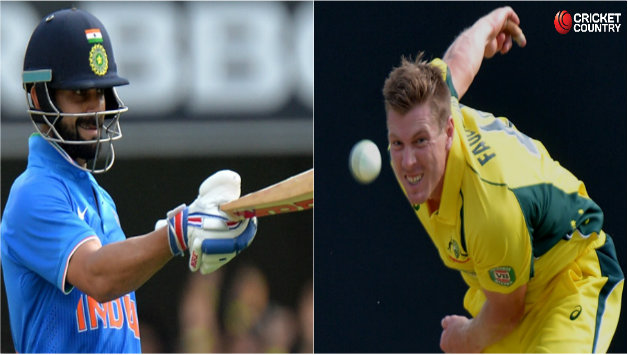 Virat Kohli and James Faulkner had an banter in the third ODI as well © Getty Images