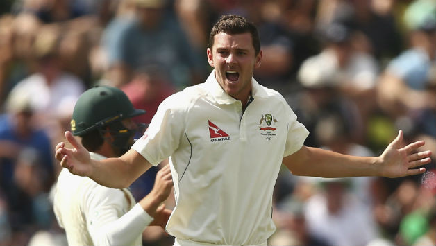 Josh Hazlewood managed to pick up three wickets in the first session © Getty Images