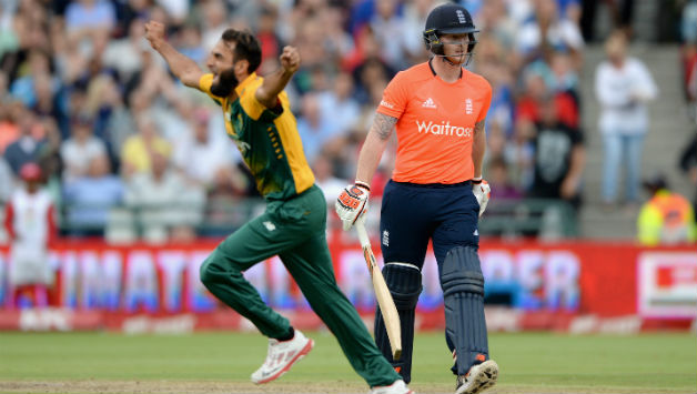 Imran Tahir (Left) picked up two wickets off as many deliveries, narrowly missing out on a hat-trick © Getty Images