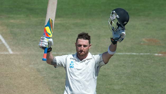 Two of Brendon McCullum's fastest international hundreds came in Tests! © AFP