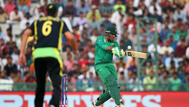 Sharjeel Khan bats during Pakistan vs Australia, Group 2 match at Mohali on Friday © Getty Images