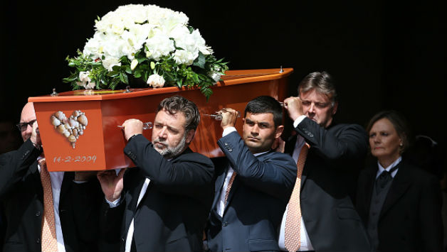 About 1,000 mourners packed Auckland's Holy Trinity Cathedral to remember Crowe, who died on March 4 aged 53 after a long battle with cancer © Getty Images