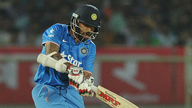Shikhar Dhawan (above) was dismissed for mere 21 by spinner Sulieman Benn © AFP (FIle Photo)