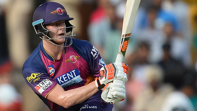 Steven Smith (above) was dismissed for a healthy 31, after being run out by R Satish © AFP