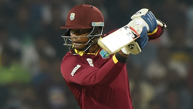 Andre Russell said it "wasn't good" on compatriot Marlon Samuels' (above) part to address a press conference with his padded legs on the table © AFP