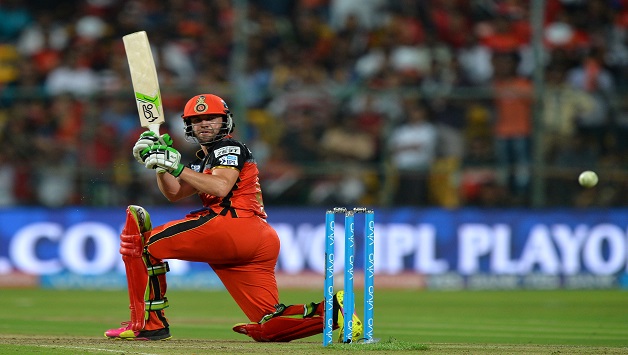 AB de Villiers also scored a century against Gujarat Lions in a group stage match © AFP