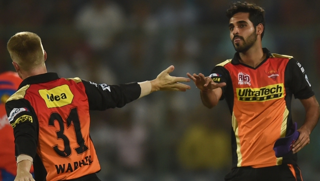 Bhuvneshwar Kumar won the Purple Cap this edition scalping 23 wickets in IPL 2016 © AFP