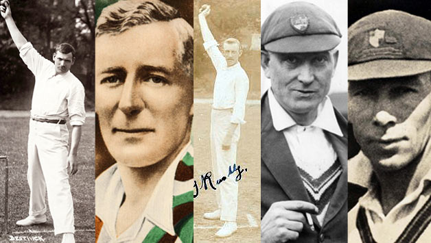 From left: Billy Bestwick, Jack 'Farmer' White, Tom Rushby, Charlie Parker, Arthur Mailey. All images © Getty Images (except Rushby's, which is courtesy Boundary Books)