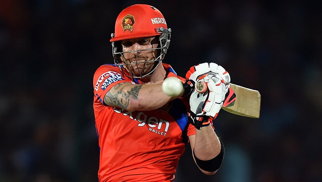 Brendon McCullum scored a good 48 © AFP