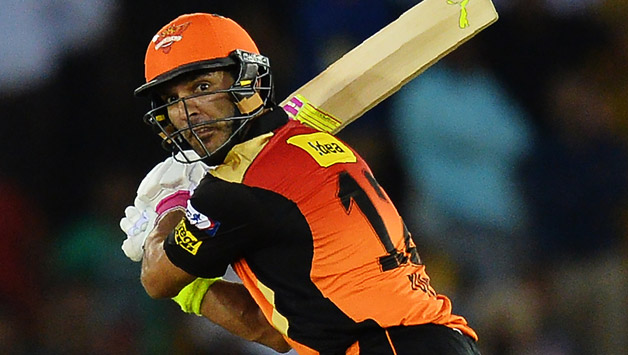 Yuvraj Singh remained unbeaten at 42 off 24 against Kings XI Punjab in Match 46 of IPL 2016 © AFP