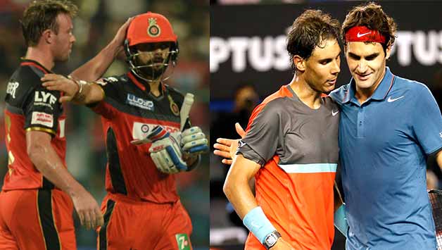 Kohli and de Villiers are currently team mates in RCB. © AFP & Photo Courtesy: Ubitennis