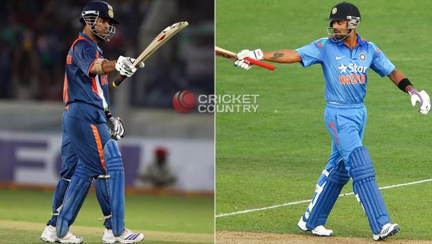 Two different eras, two different men and different records by Sachin Tendulkar (left) and Virat Kohli (right) © Getty Images
