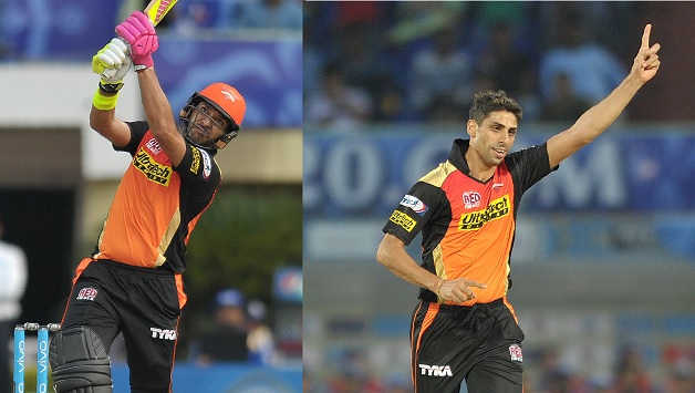 Yuvraj and Nehra were the stars of IPL 2016 Match 37 between SRH and MI © AFP