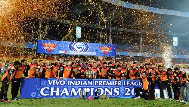 Sunrisers Hyderabad finished 3rd in the group standings, before winning all their playoff matches © AFP