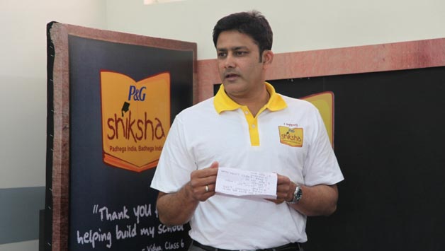 Anil Kumble (above) sought to dismiss speculation about any bad blood between him and Ravi Shastri © IANS