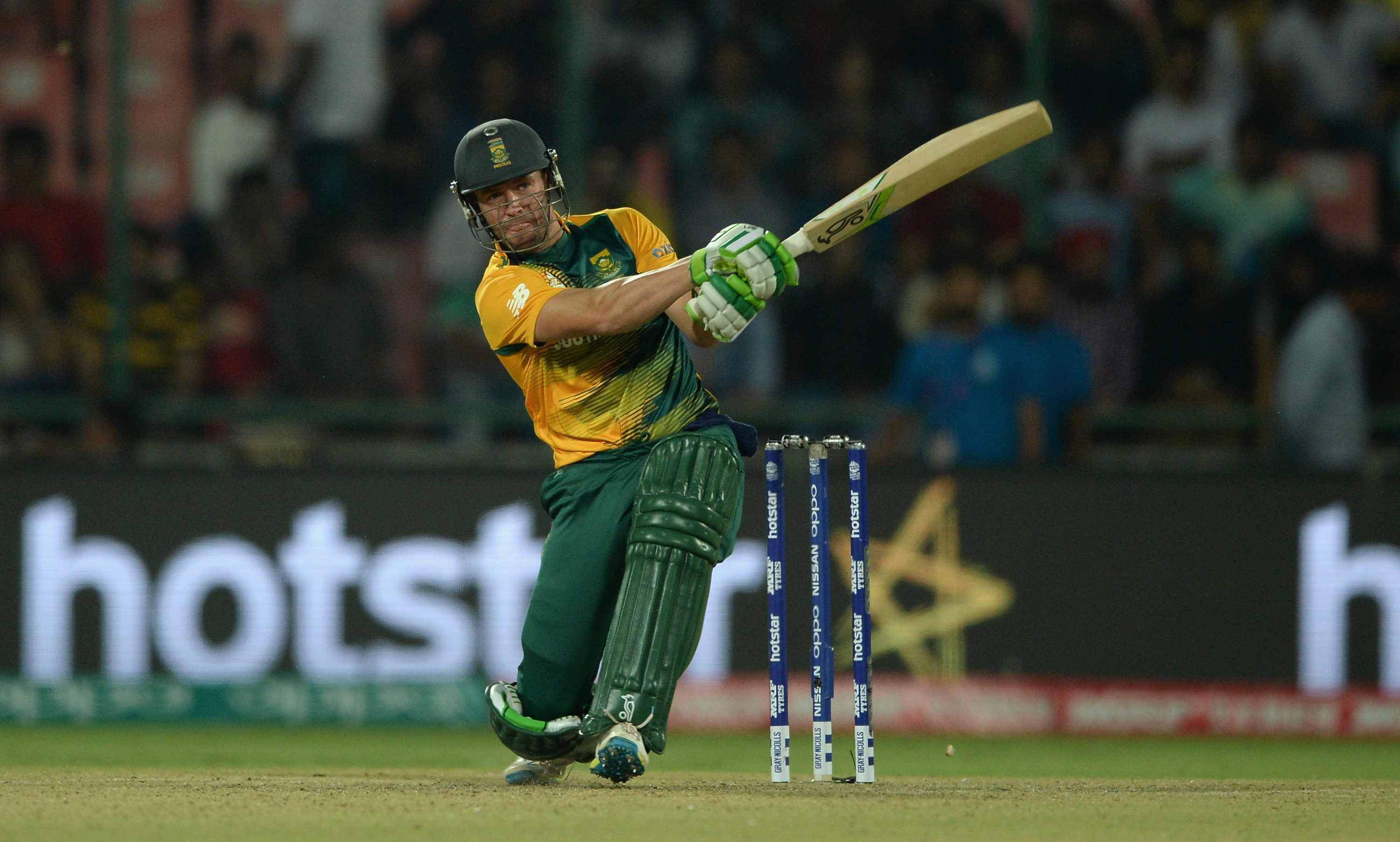 AB de Villiers has scored 53 runs in this tournament but not a single boundary © AFP