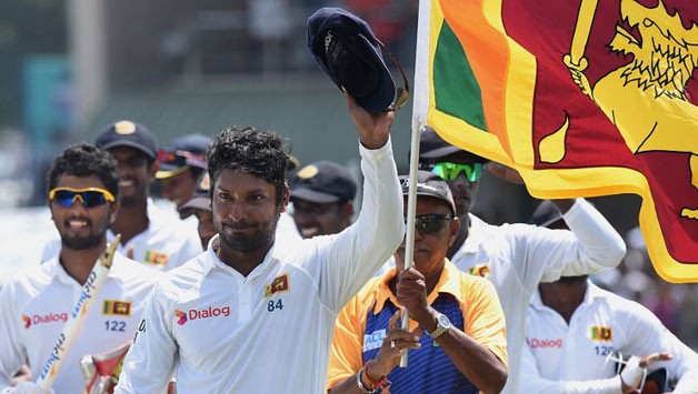Kumar Sangakkara bid adieu to international cricket in 2015 after playing 134 tests, 404 ODIs and 56 T20Is for Sri Lanka © AFP