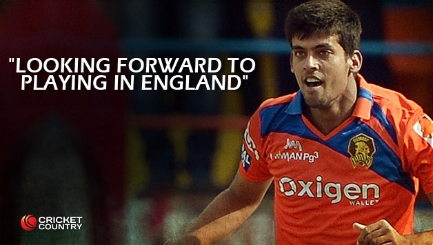 Shivil Kaushik will play for Hull County Cricket Club in England after a good run in the IPL 2016 © AFP