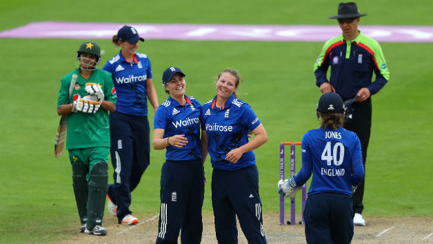 Anya Shrubsole's bowling figures of 4-19 sent Pakistan Women completely out of the game © Getty Images