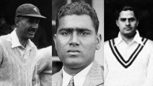 From left: Father Marriott, Mohammad Nissar, Baqa Jilani were among the first 10 men to take First-Class hat-tricks on Indian soil © Getty Images