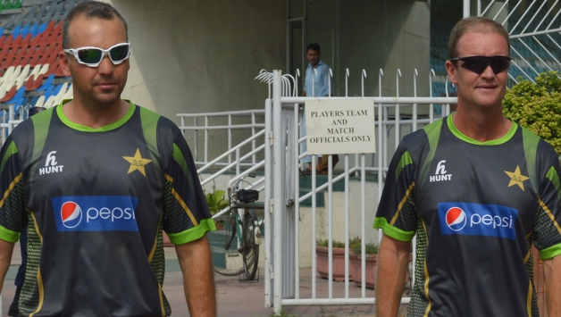 Grant Luden (left) and Grant Flower (right) during Pakistan's practice session © AFP (File Photo)
