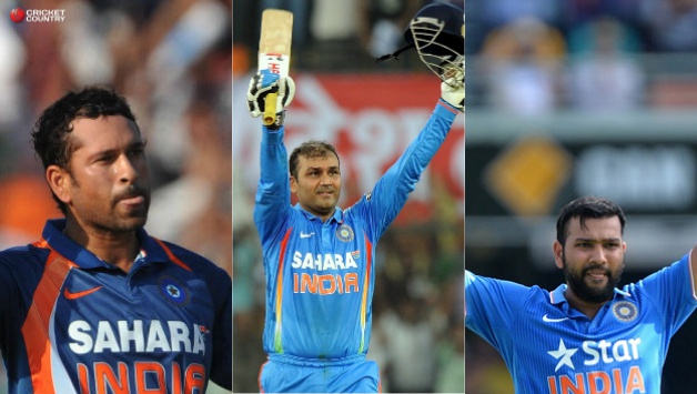  When Sachin Tendulkar, Virender Sehwag, Rohit Sharma scored their double-hundreds, the margin was exactly the same — 158!