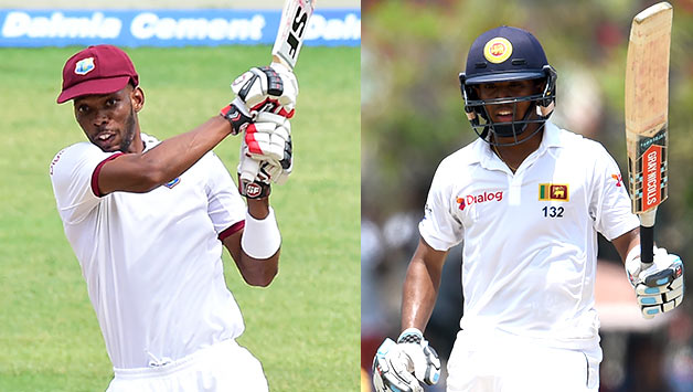 Roston Chase (left) and Kusal Mendis © AFP