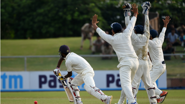 India Green were on 116/7 in their first innings, trailing India Red's first innings total by 45 runs © AFP