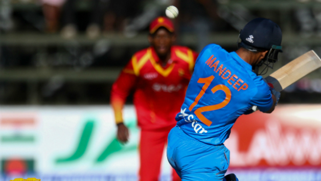 Mandeep SIngh scored 95 from 108 balls with the help of 11 fours © AFP