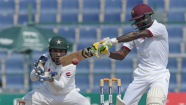 Jermaine Blackwood fell just 5 short of his second Test ton © AFP