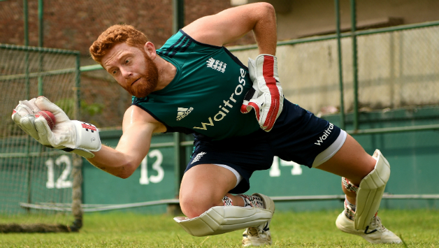 Jonny Bairstow surged past Flower's tally of 1,045 runs in a calendar year during a match-winning partnership with Ben Stokes © Getty Images