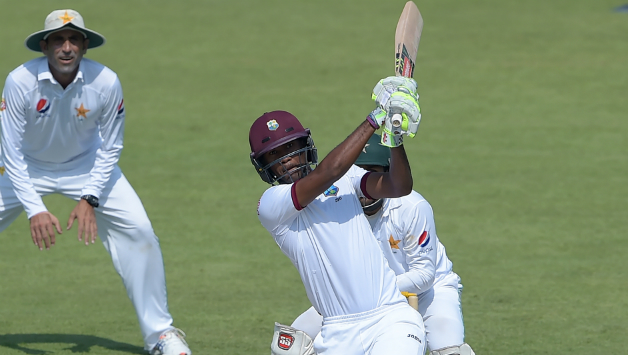 Kraigg Brathwaite secured his 12th Test half-century © AFP