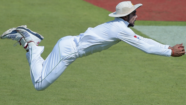 Mohammad Aamer grabbed 2 wickets on Day 2 of final Test against West Indies © AFP